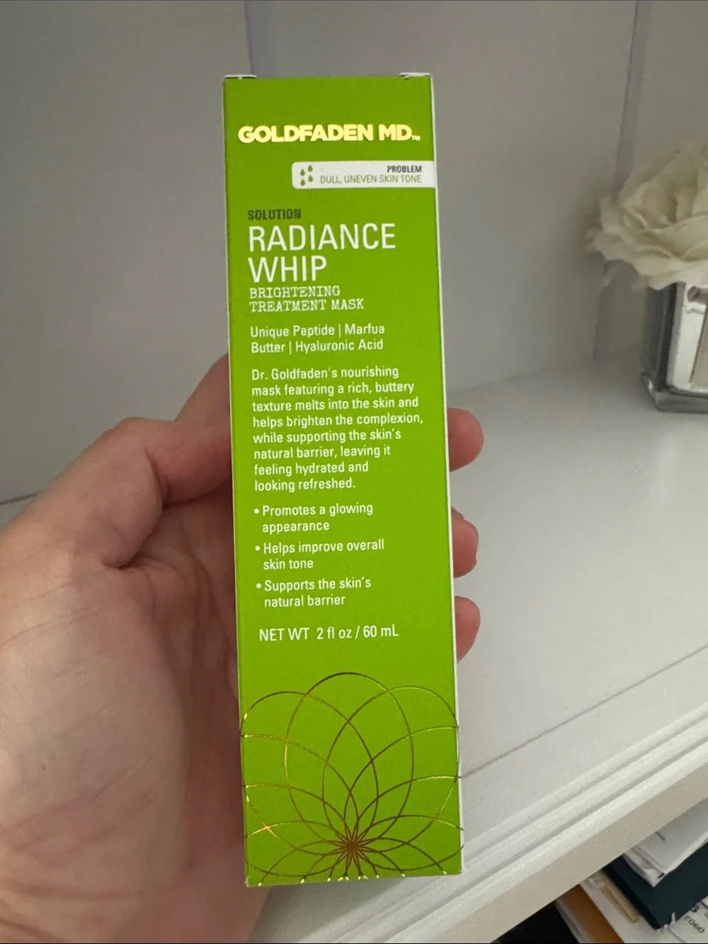 Goldfaden MD Radiance Whip Brightening Mask — Green